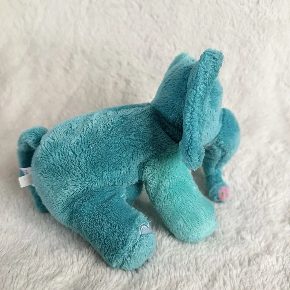 The World Of Eric Carle Elephant Blue Teal Stuffed Animal Plush Toy Lovey 12”